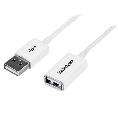 StarTech.com Câble Rallonge USB 3m - Câble USB 2.0 A-A Mâle / Femelle - Blanc