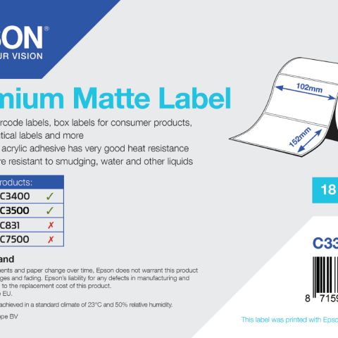 Premium Matte Label - Die-cut