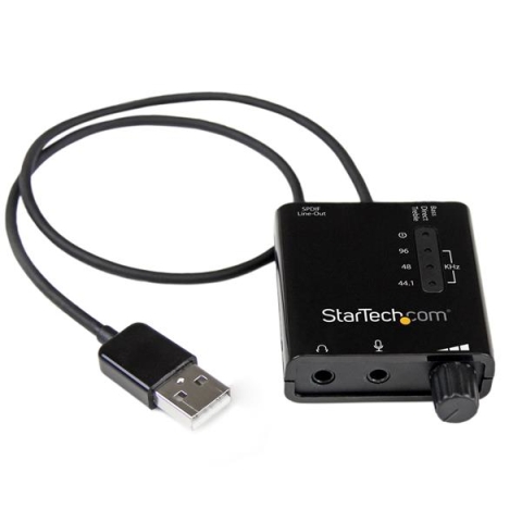 StarTech.com Carte Son Externe USB avec sortie SPDIF Audio Numérique