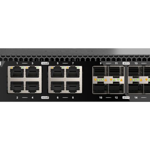 QNAP QSW-3216R-8S8T commutateur réseau Non-géré L2 10G Ethernet (100/1000/10000) Noir