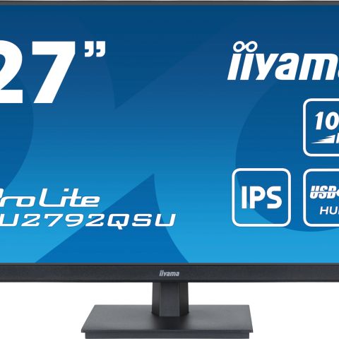 iiyama ProLite écran plat de PC 68,6 cm (27") 2560 x 1440 pixels Dual WQHD LED Noir