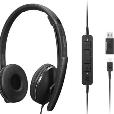 Lenovo 4XD1M45627 casque Avec fil Arceau USB Type-C Noir