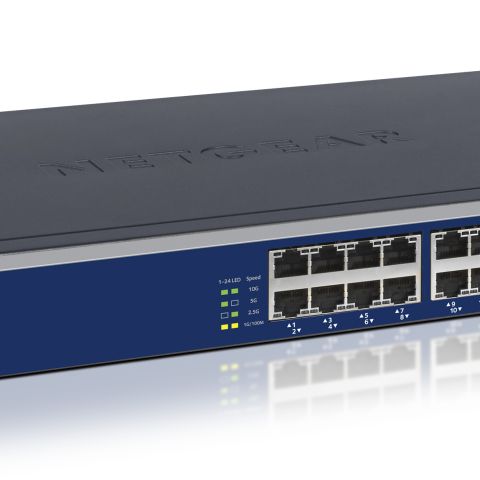 NETGEAR XS724EM Géré L2 10G Ethernet (100/1000/10000) 1U Bleu, Gris