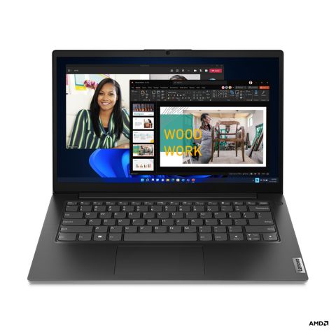 Lenovo V V14 Ordinateur portable 35,6 cm (14") Full HD AMD Ryzen™ 5 7520U 8 Go LPDDR5-SDRAM 256 Go SSD Wi-Fi 5 (802.11ac) Windows 11 Pro Noir