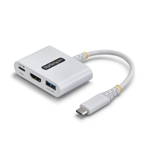 StarTech.com Adaptateur Multiport USB-C vers HDMI avec Charge PD 140W, HDMI 4K 60Hz, Hub USB 5 Gbps, Mini Dock pour MacBook / Dell / Thinkpad / HP / iPad / Tablettes