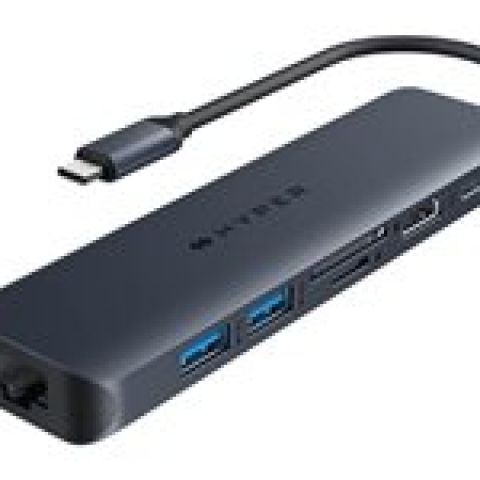 HYPER HD4003GL hub & concentrateur USB 3.2 Gen 1 (3.1 Gen 1) Type-C 10000 Mbit/s Bleu, Gris