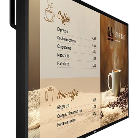 Philips 6000 series 43BDL6017P Écran plat de signalisation numérique 108 cm (42.5") LCD 800 cd/m² 4K Ultra HD Noir Intégré dans le processeur Android 14 24/7