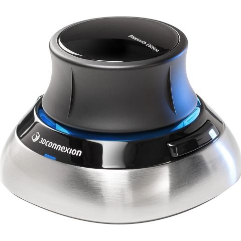 3Dconnexion SpaceMouse souris RF Wireless + Bluetooth + USB Type-A 6DoF