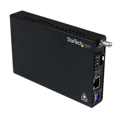 StarTech.com Convertisseur RJ45 Gigabit Ethernet sur Fibre Optique avec SFP Ouvert