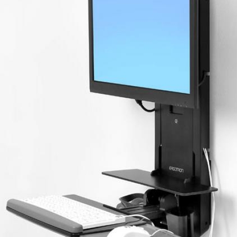 Ergotron Sit-Stand Vertical Lift, Patient Room