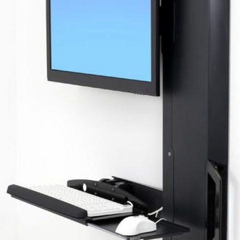 Ergotron Sit-Stand Vertical Lift, High Traffic Area