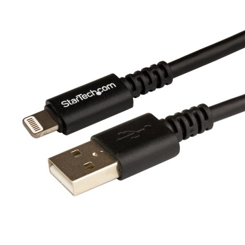 StarTech.com Câble Apple Lightning vers USB pour iPhone, iPod, iPad - 3 m Noir