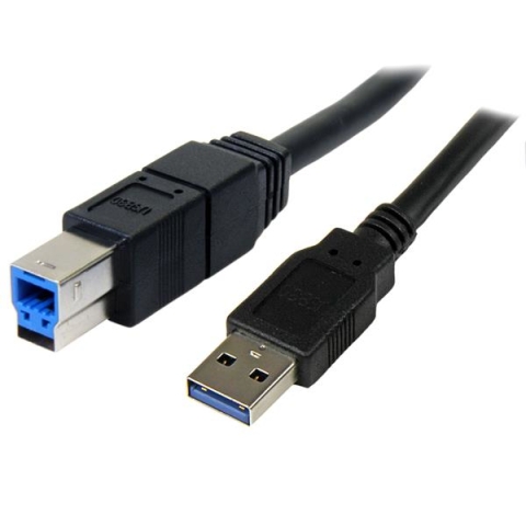 StarTech.com Câble USB 3.0 SuperSpeed 3 m - A vers B Mâle / Mâle - Noir
