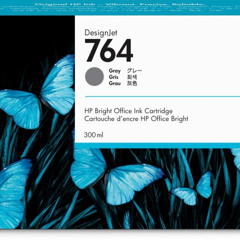 HP 764 300-ml Gray DesignJet Ink Cartridge cartouche d'encre 1 pièce(s) Original Gris