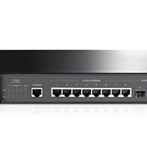 TP-Link TL-SG3210 Géré L2 Gigabit Ethernet (10/100/1000) Connexion Ethernet, supportant l'alimentation via ce port (PoE) Noir
