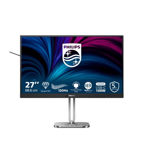 Philips 27B2U4601/00 écran plat de PC 68,6 cm (27") 2560 x 1440 pixels Quad HD LCD Gris