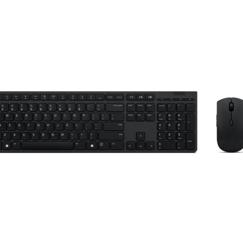 Lenovo 4X31K03968 clavier Souris incluse RF sans fil + Bluetooth Belge, Anglais Gris