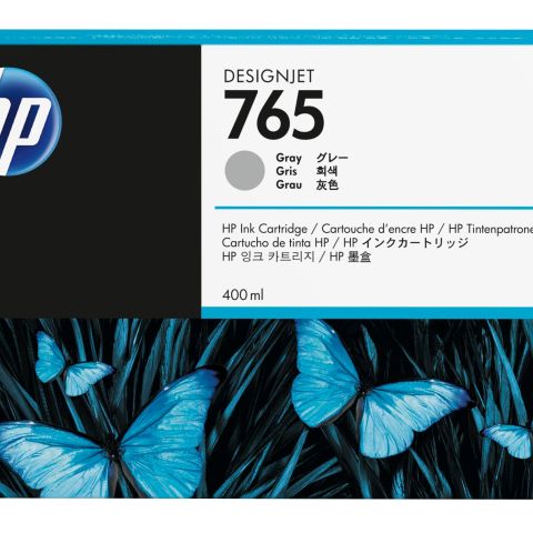 HP 765 400-ml Gray DesignJet Ink Cartridge cartouche d'encre 1 pièce(s) Original Gris