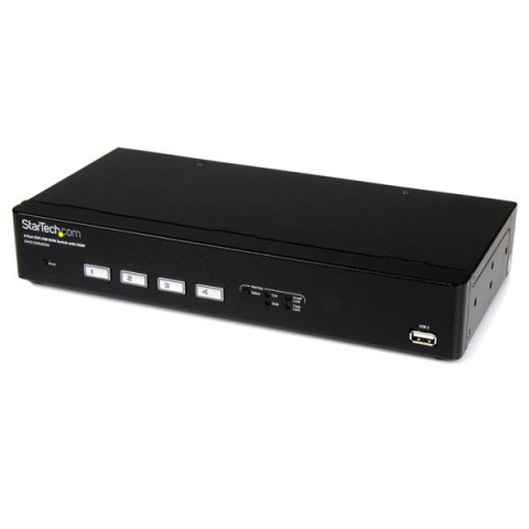 StarTech.com Switch KVM USB / DVI à 4 ports avec commutation rapide DDM et câbles