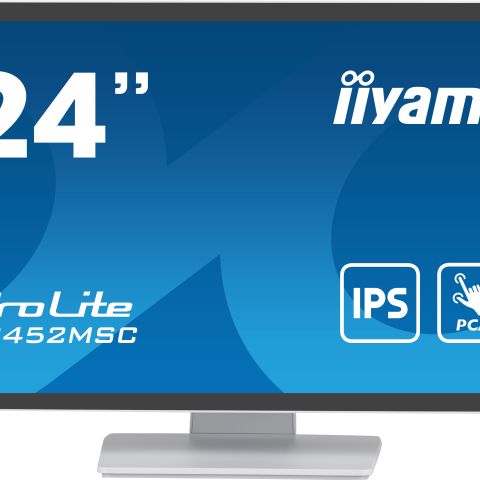 iiyama ProLite écran plat de PC 60,5 cm (23.8") 1920 x 1080 pixels Full HD LCD Écran tactile Multi-utilisateur Blanc