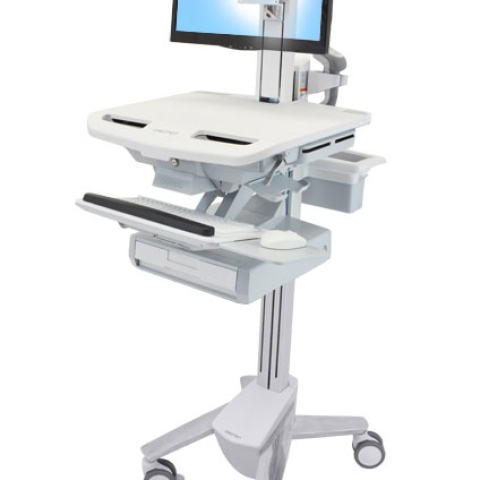 STYLEVIEW CART WITH LCD PIVOT 1 DRAWERS