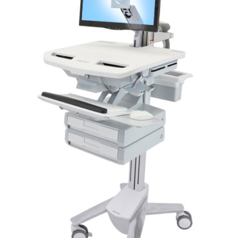 STYLEVIEW CART WITH LCD ARM 2 DRAWERS