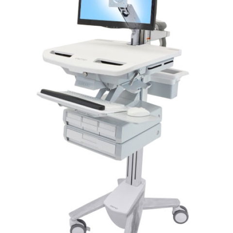 STYLEVIEW CART WITH LCD ARM 4 DRAWERS