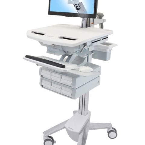 STYLEVIEW CART WITH LCD ARM 6 DRAWERS