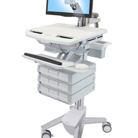 STYLEVIEW CART WITH LCD ARM 9 DRAWERS