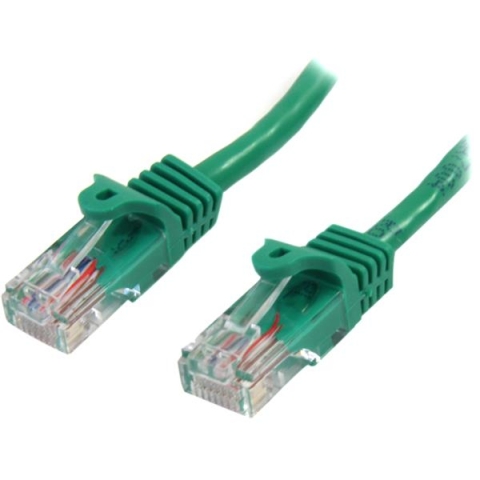 StarTech.com Câble réseau Cat5e UTP sans crochet de 2m - Cordon Ethernet RJ45 anti-accroc - M/M - Vert