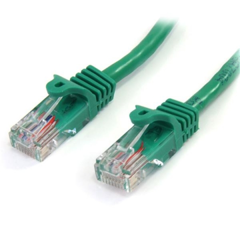 StarTech.com Câble réseau Cat5e UTP sans crochet de 3m - Cordon Ethernet RJ45 anti-accroc - M/M - Vert