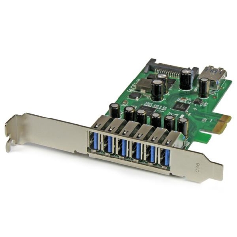 StarTech.com Carte contrôleur PCI Express à 7 ports USB 3.0