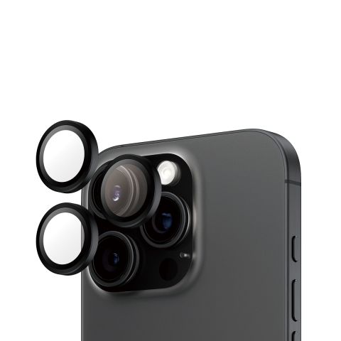 PanzerGlass ® Hoops® Camera Lens Protector Black iPhone 16 Pro 