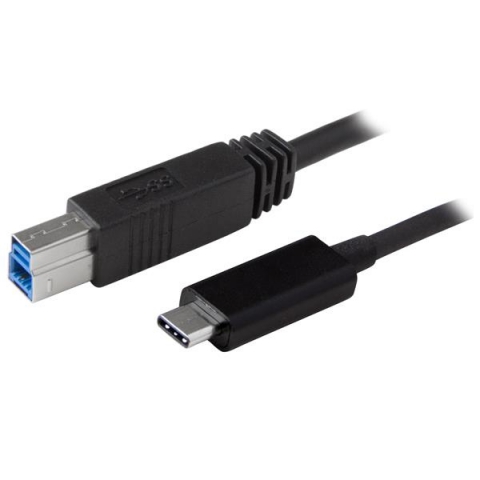 StarTech.com USB31CB1M câble USB 1 m 3.2 Gen 2 (3.1 Gen 2) USB C USB B Noir