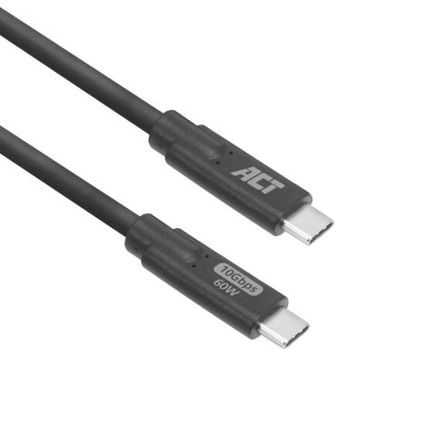 ACT Câble USB 3.0 10Gbps 60W USB Type-C, 3 mètres