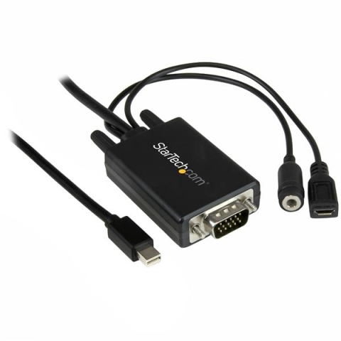 StarTech.com Câble adaptateur Mini DisplayPort vers VGA de 2 m avec audio - M/M - 1920x1200 / 1080p