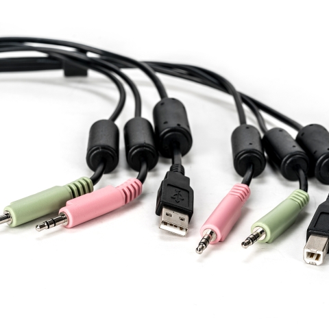 CABLE ASSY 1-USB/2-AUDIO 10 FT