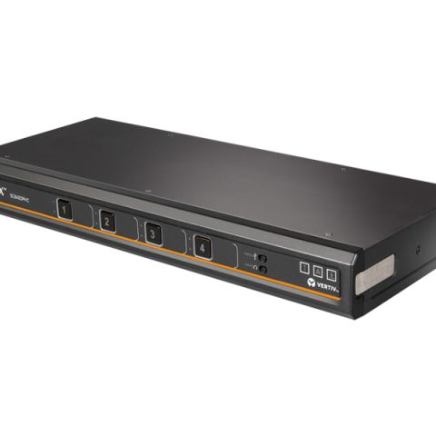 Vertiv SC845DPH-400 commutateur écran, clavier et souris Noir