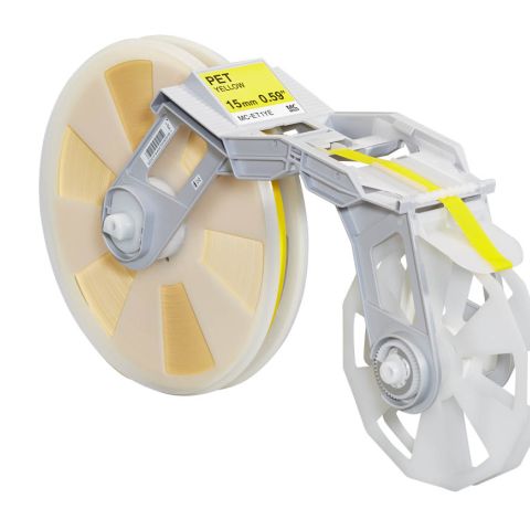 MCET1YE 15MM YELLOW PET TAPE