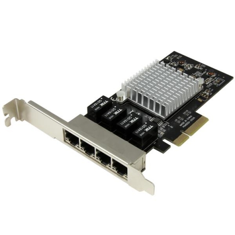 StarTech.com Carte réseau PCI Express à 4 ports Gigabit Ethernet avec chipset Intel I350-AM4