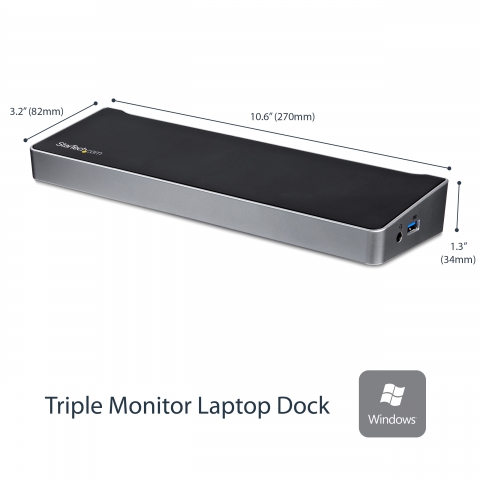 StarTech.com Station d'accueil USB 3.0 triple affichage PC portable