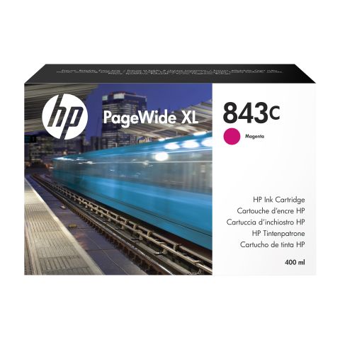 HP 843C 400-ml Magenta PageWide XL Ink Cartridge cartouche d'encre 1 pièce(s) Original
