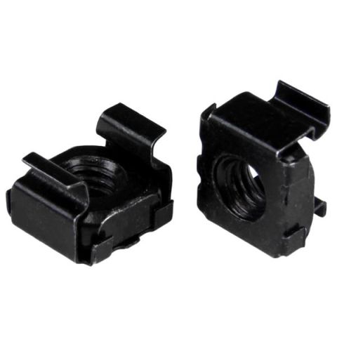 M6 Cage Nuts - 50 Pack Black