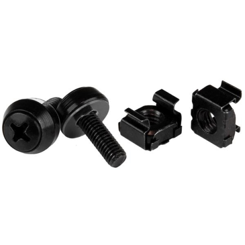 M5 Screws & Cage Nuts - 100 Pack Black