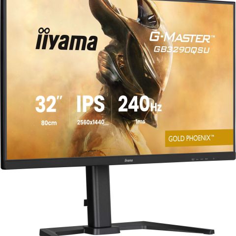 iiyama G-MASTER GB3290QSU-B1 écran plat de PC 80 cm (31.5") 2560 x 1440 pixels 2K Ultra HD LED Noir