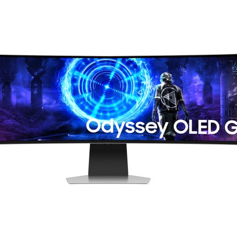 Samsung S49DG954SU écran plat de PC 124,5 cm (49") 5120 x 1440 pixels Dual QHD OLED Argent