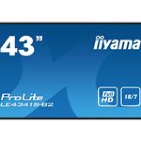 iiyama PROLITE LE4341S-B2 Écran plat de signalisation numérique 108 cm (42.5") LCD 350 cd/m² Full HD Noir 18/7