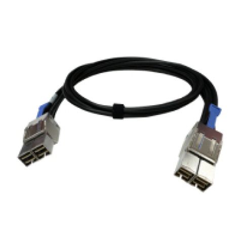 QNAP CAB-PCIE10M-8644-8X câble Serial Attached SCSI (SAS) 1 m Noir