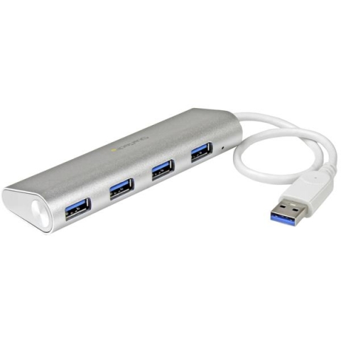 StarTech.com Hub USB 3.0 compact à 4 ports avec câble intégré