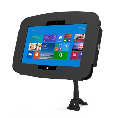 Compulocks Flex Arm Surface Pro 7 / Galaxy TabPro S Counter Top Kiosk Black